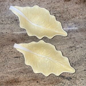 Bordallo Pinheiro Cabbage Pale Yellow Gravy Sauce Boat